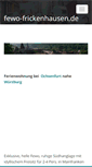 Mobile Screenshot of fewo-frickenhausen.de